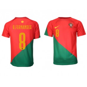 Portugal Bruno Fernandes #8 Replika Hjemmebanetrøje VM 2022 Kortærmet